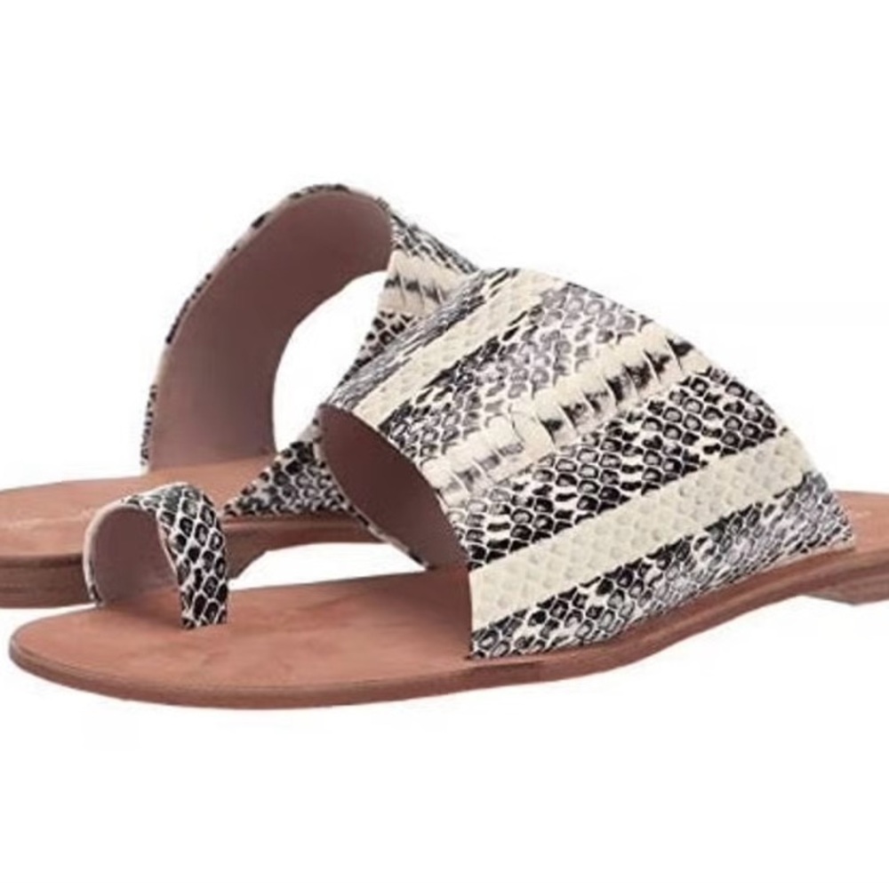 Designer Diane Von Furstenberg Snake Sandals size 6 EU 36